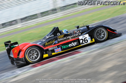 2008-04-26 Monza 0339 Le Mans Series - Rostan-Petersen - Radical SR9 - AER